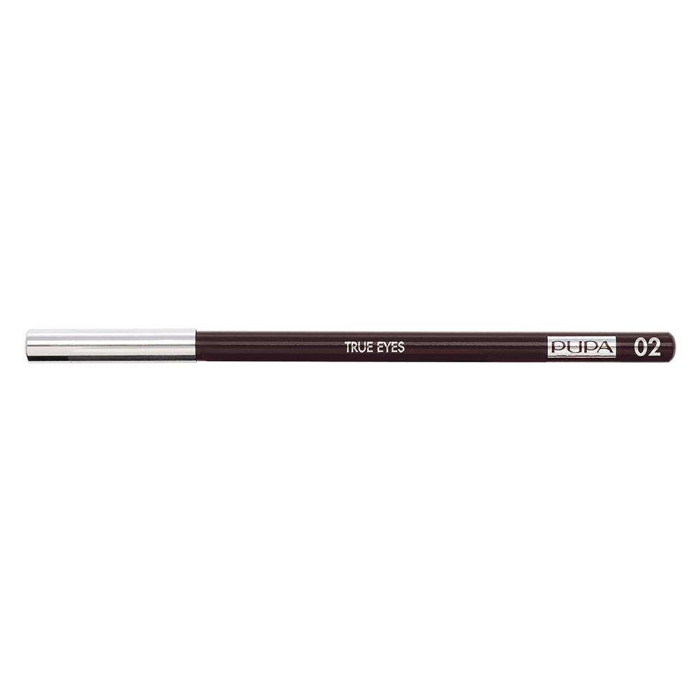 Карандаш для глаз Pupa True Eyes, тон 002 (Intense Brown), 1 шт.