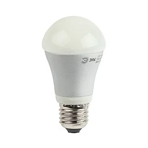 фото Лампа светодиодная 10w e27 220v 2700k (желтый) шар матовый(а60) эра, a60-10w-827-e27