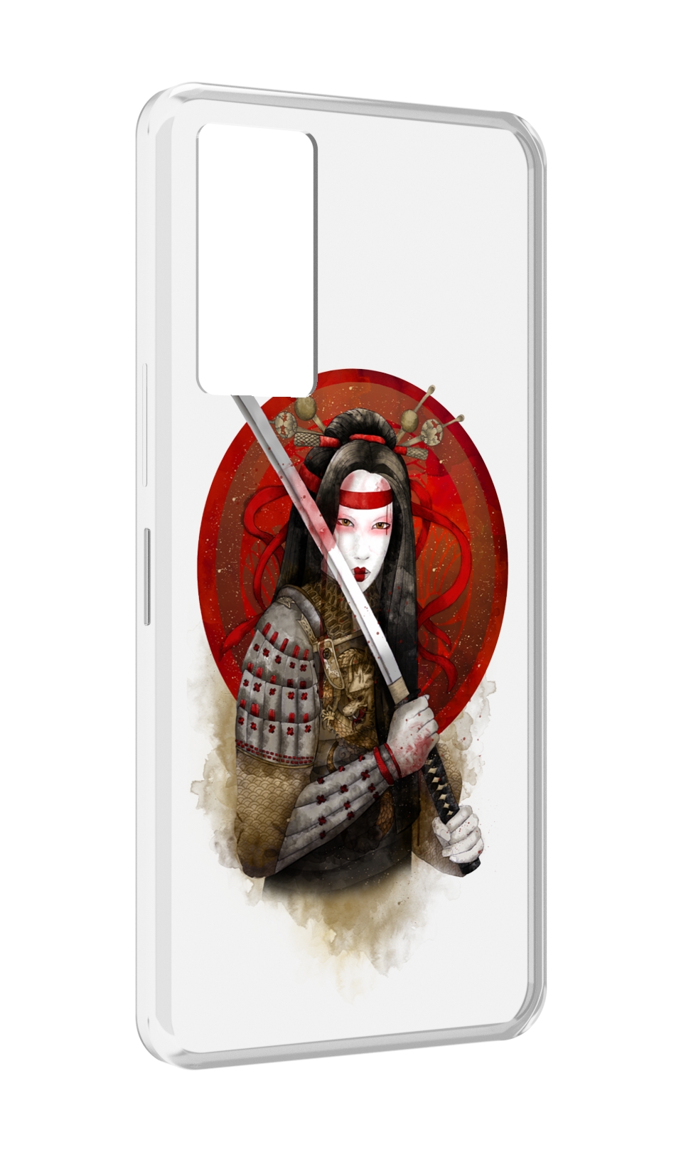 

Чехол MyPads рисованная девушка с катаной для Infinix Note 11, Прозрачный, Tocco