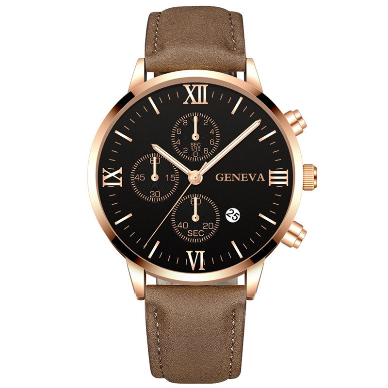 Наручные часы унисекс Geneva 211103-10 коричневые