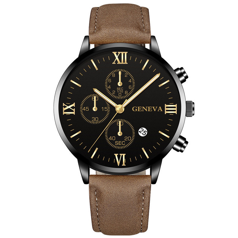 Наручные часы унисекс Geneva 211103-10 коричневые