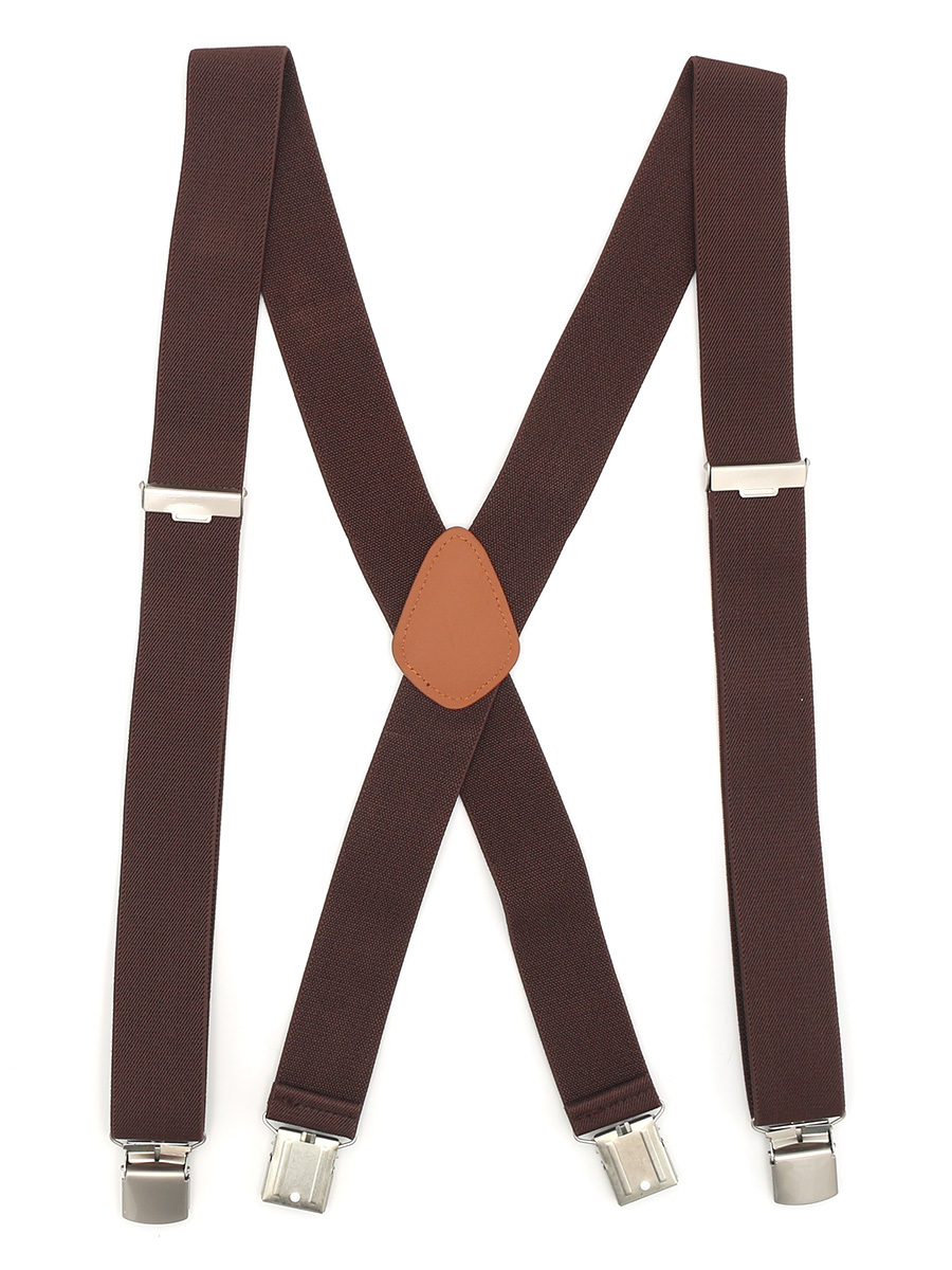 Подтяжки унисекс GENTLETEAM Suspenders-5 коричневые