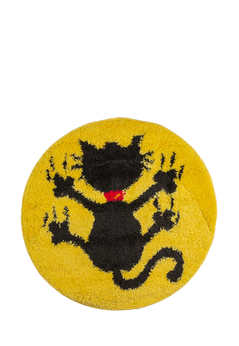 Купить Ковер детский Kamalak tekstil LUCKY Черный кот желтый УКД-1001-05,