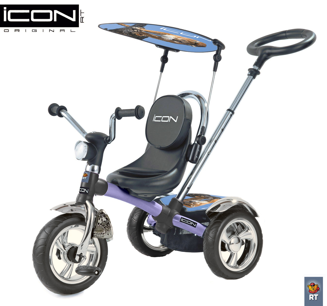 фото 3-х кол. велосипед lexus trike original icon 4 колеса eva+маленькое сиденье, цвет silver-b