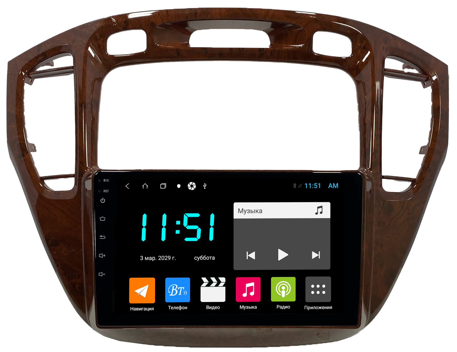 Штатная автомагнитола Zenith Toyota Highlander Тойота Хайлендер 2001-2007 Android 12 3035500₽