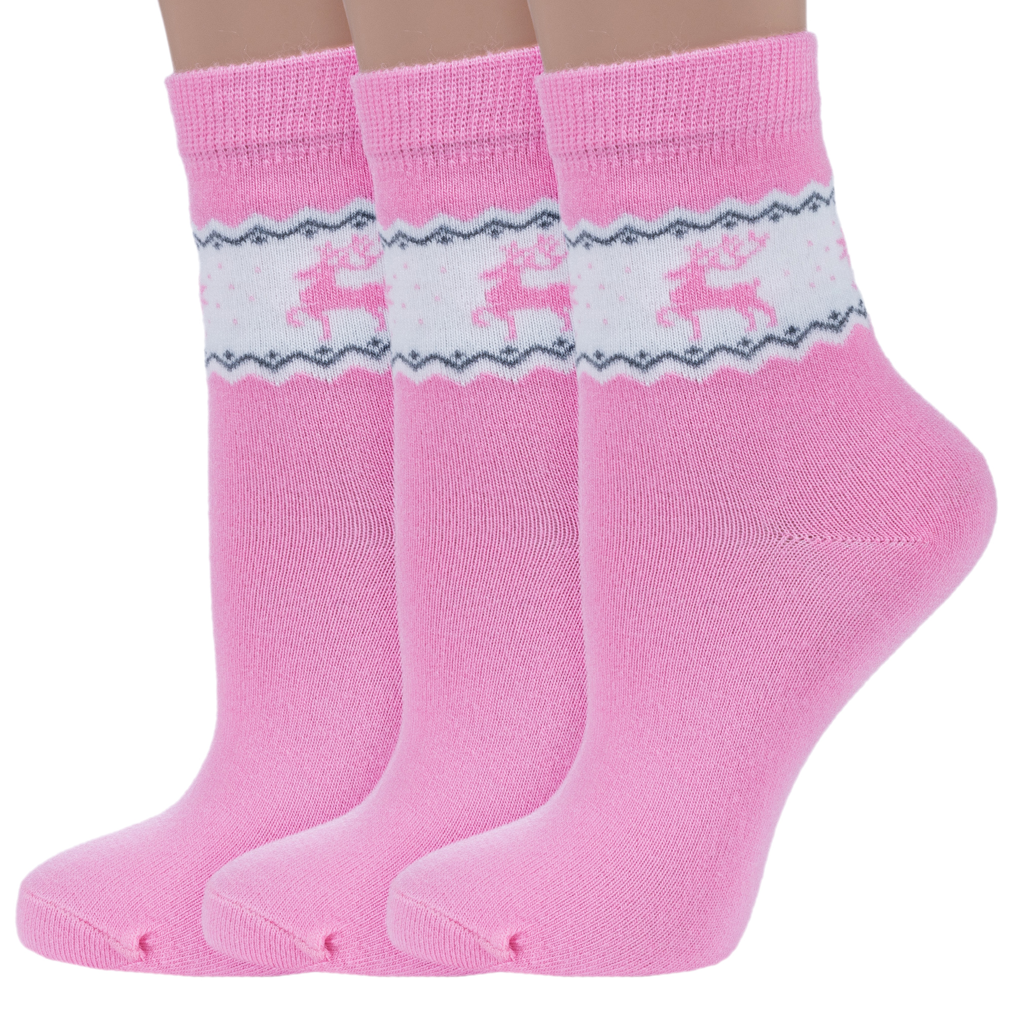 Носки детские для девочек Rusocks 3-Д3-38278 Цвет розовый размер 20-22