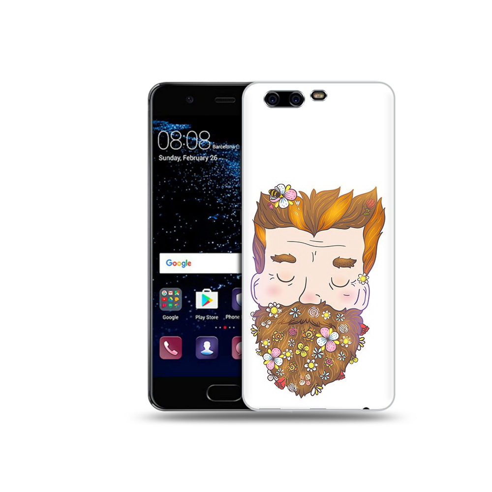 

Чехол MyPads Tocco для Huawei P10 мужчина с цветами в бороде (PT60870.50.489), Прозрачный, Tocco