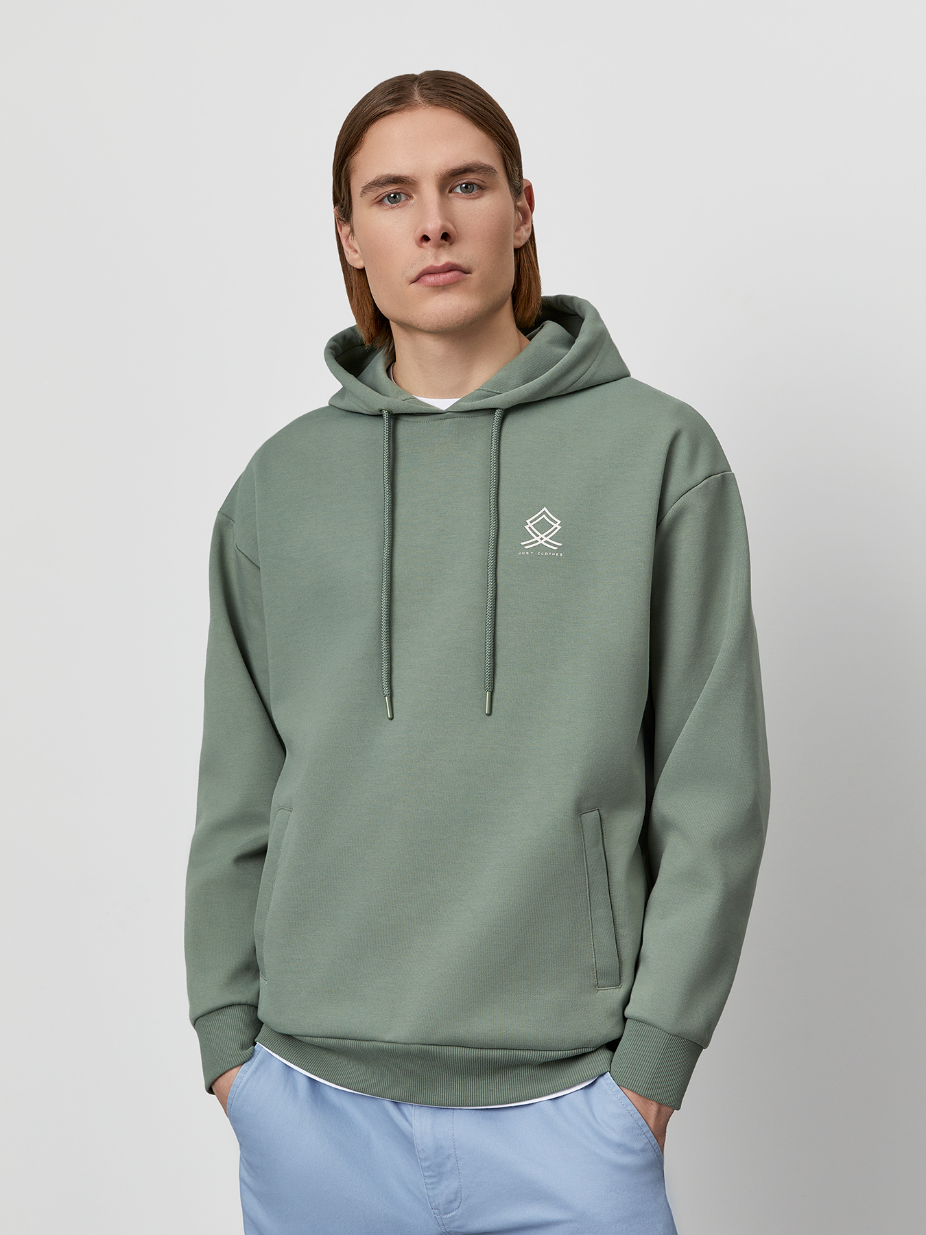 

Худи мужское Just Clothes 000000411 зеленое 56 RU, Зеленый, 000000411