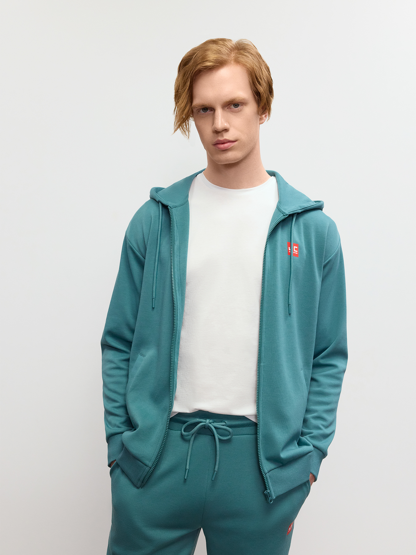 

Толстовка мужская Just Clothes 000000405 зеленая 50 RU, Зеленый, 000000405