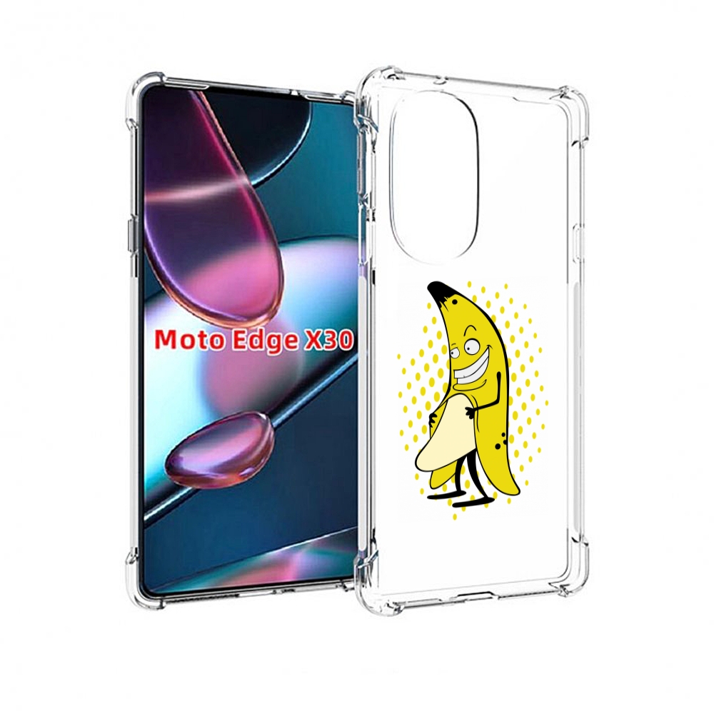 

Чехол MyPads Раздетый-банан для Motorola Moto Edge X30, Прозрачный, Tocco