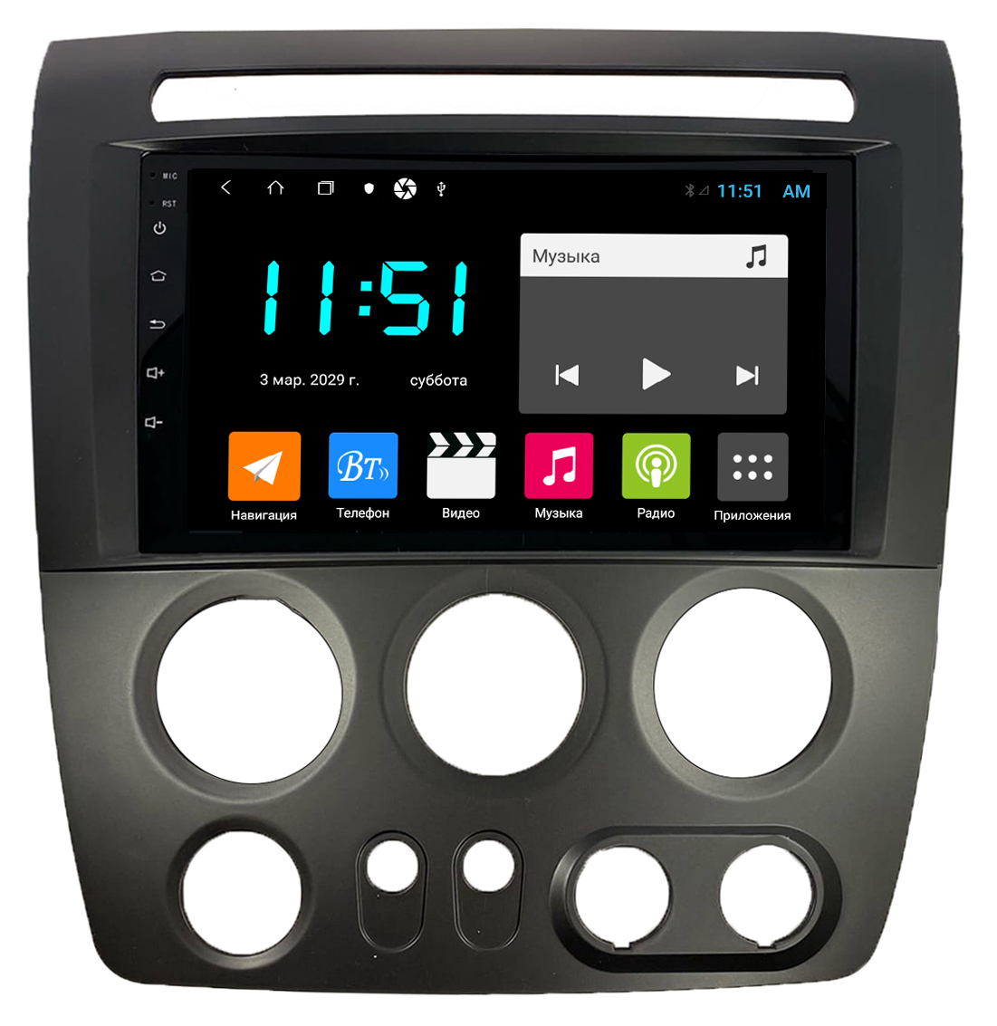 Штатная автомагнитола Zenith Hammer H3 Хаммер 2005-2010 Android 12 464GB планшет 3148900₽