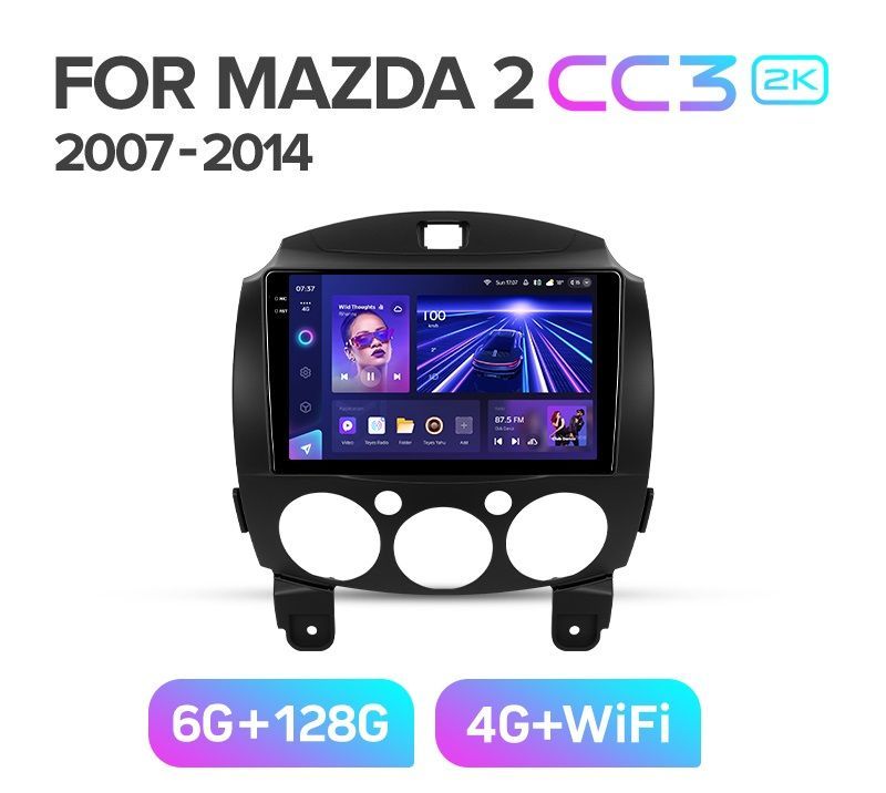 Магнитола TEYES CC3 2K 6128ГБ MAZDA 2 2007-2014 г 4289000₽