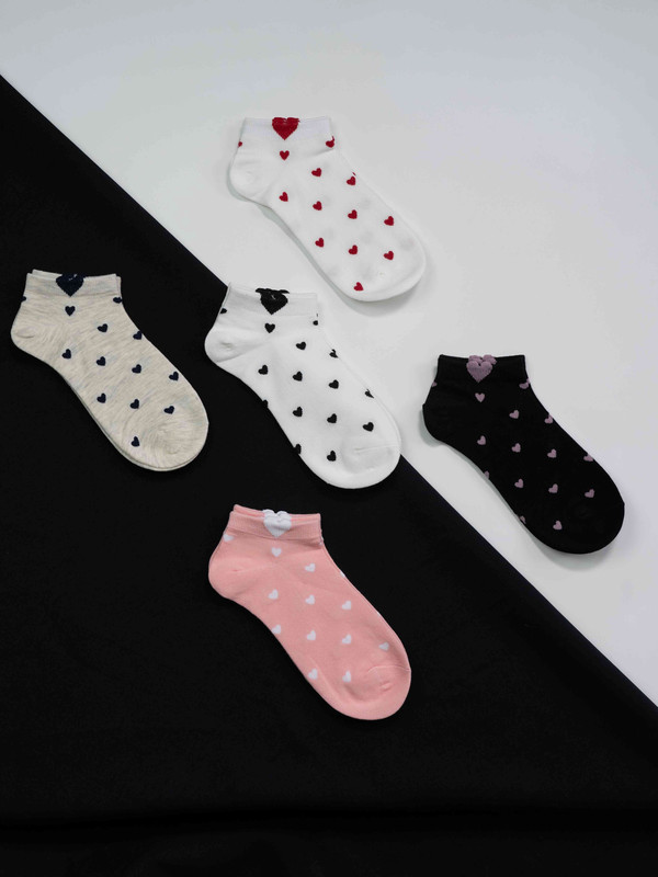 Комплект носков женских SYLTAN короткие разноцветных 37-41, 5 пар