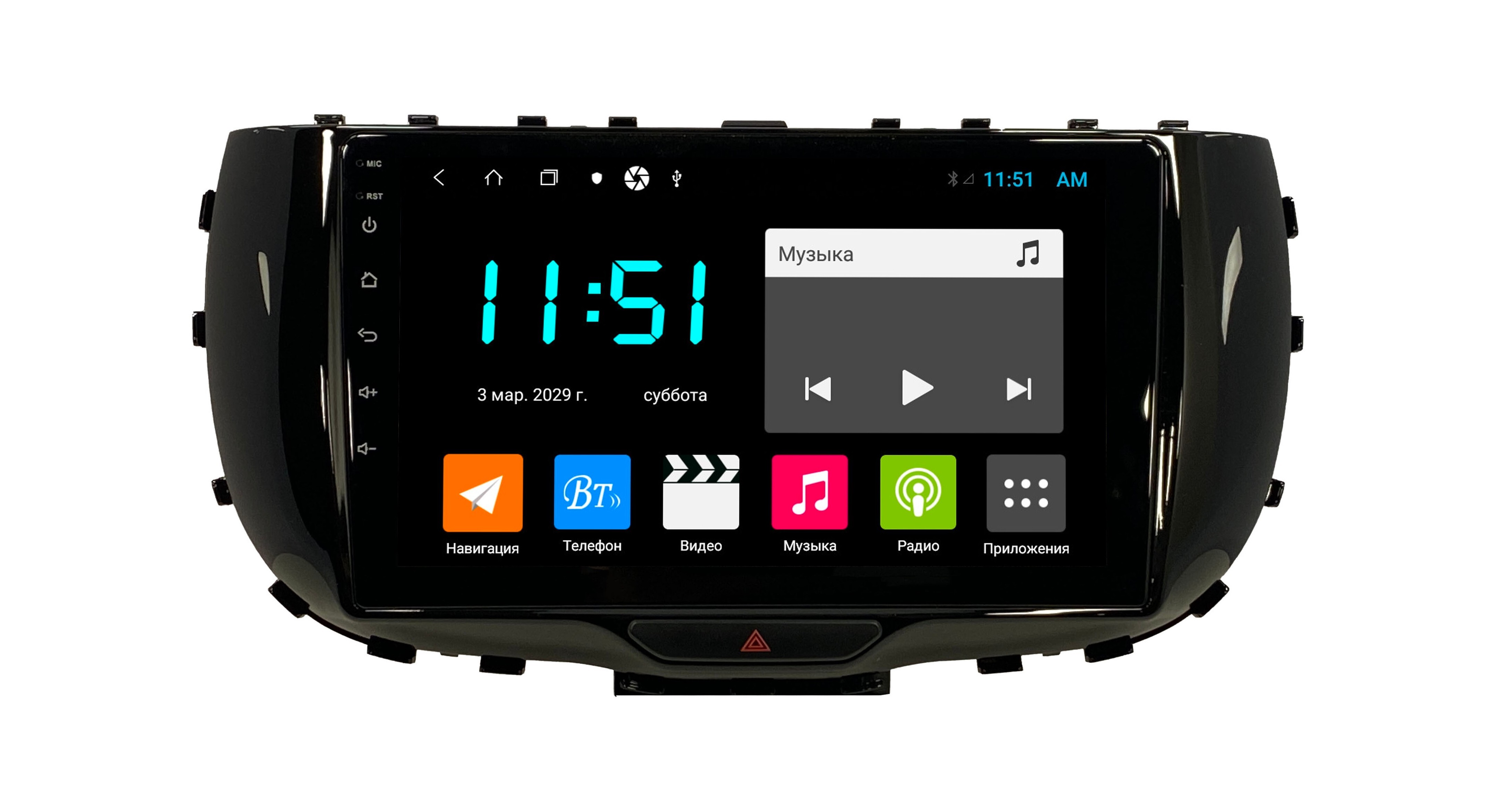 Штатная автомагнитола Zenith KIA Soul 3 2019 Android 12 464GB Мультируль ШГУ 3163100₽