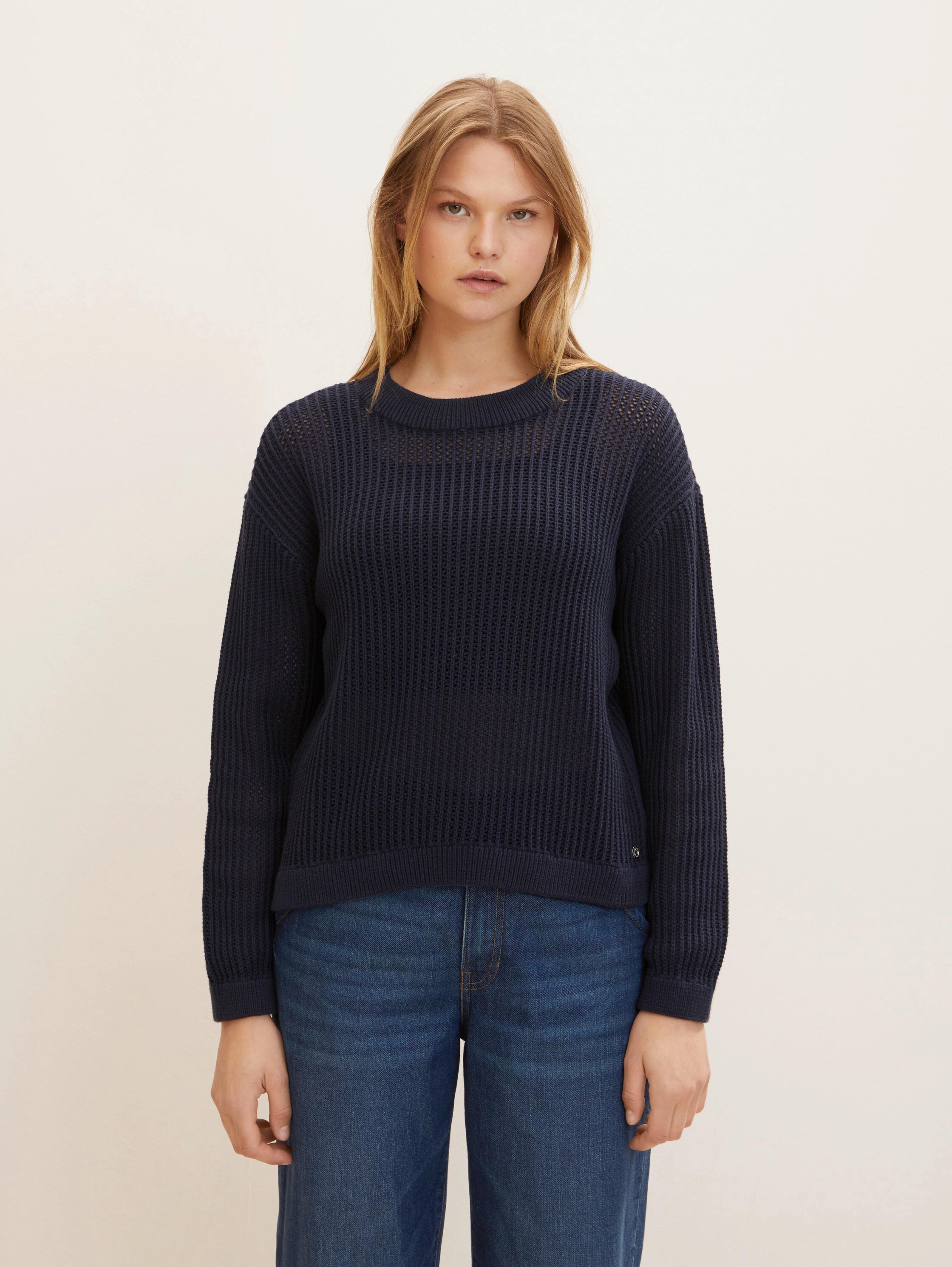 

Джемпер женский Tom Tailor Denim 1033046 синий M, 1033046