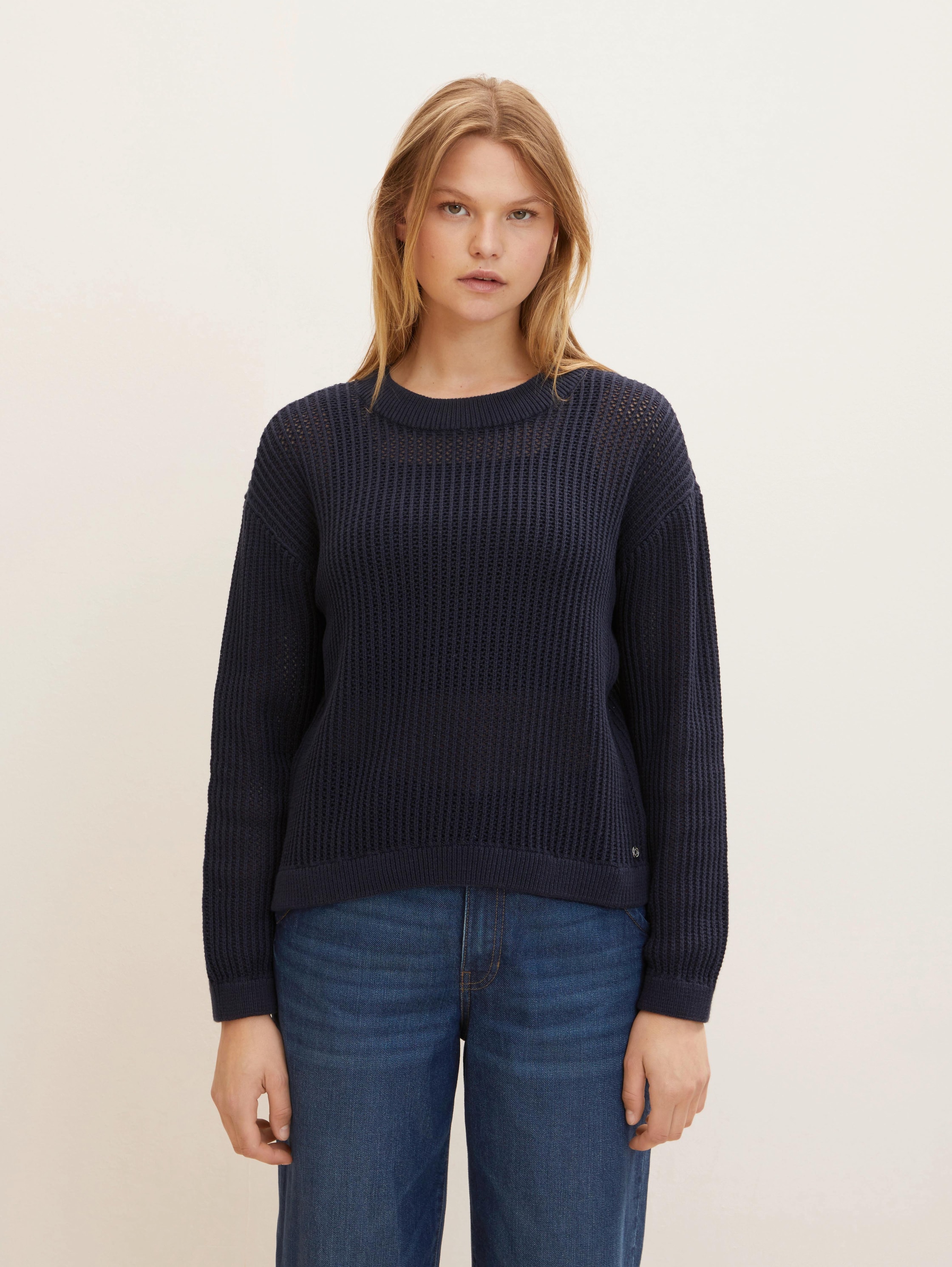 

Джемпер женский Tom Tailor Denim 1033046 синий XS, 1033046