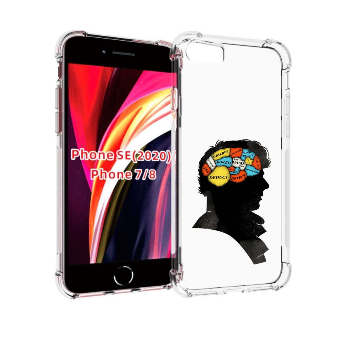 

Чехол MyPads темный рисунок для iPhone 7 4.7 / iPhone 8 / iPhone SE 2 (2020), Прозрачный, Tocco
