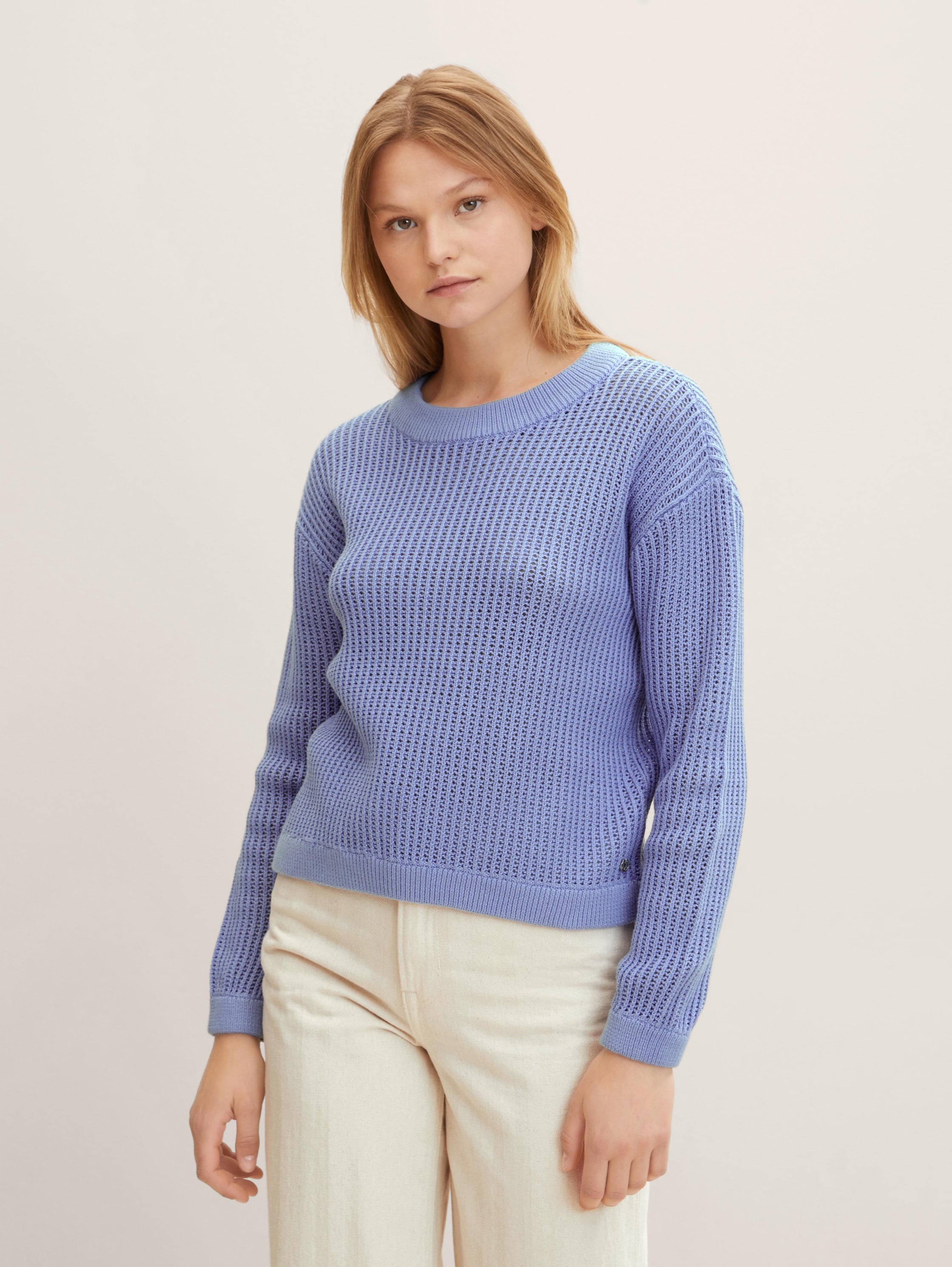 

Джемпер женский Tom Tailor Denim 1033046 голубой M, 1033046