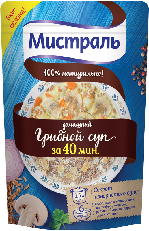 

Суп Мистраль грибной 230 г