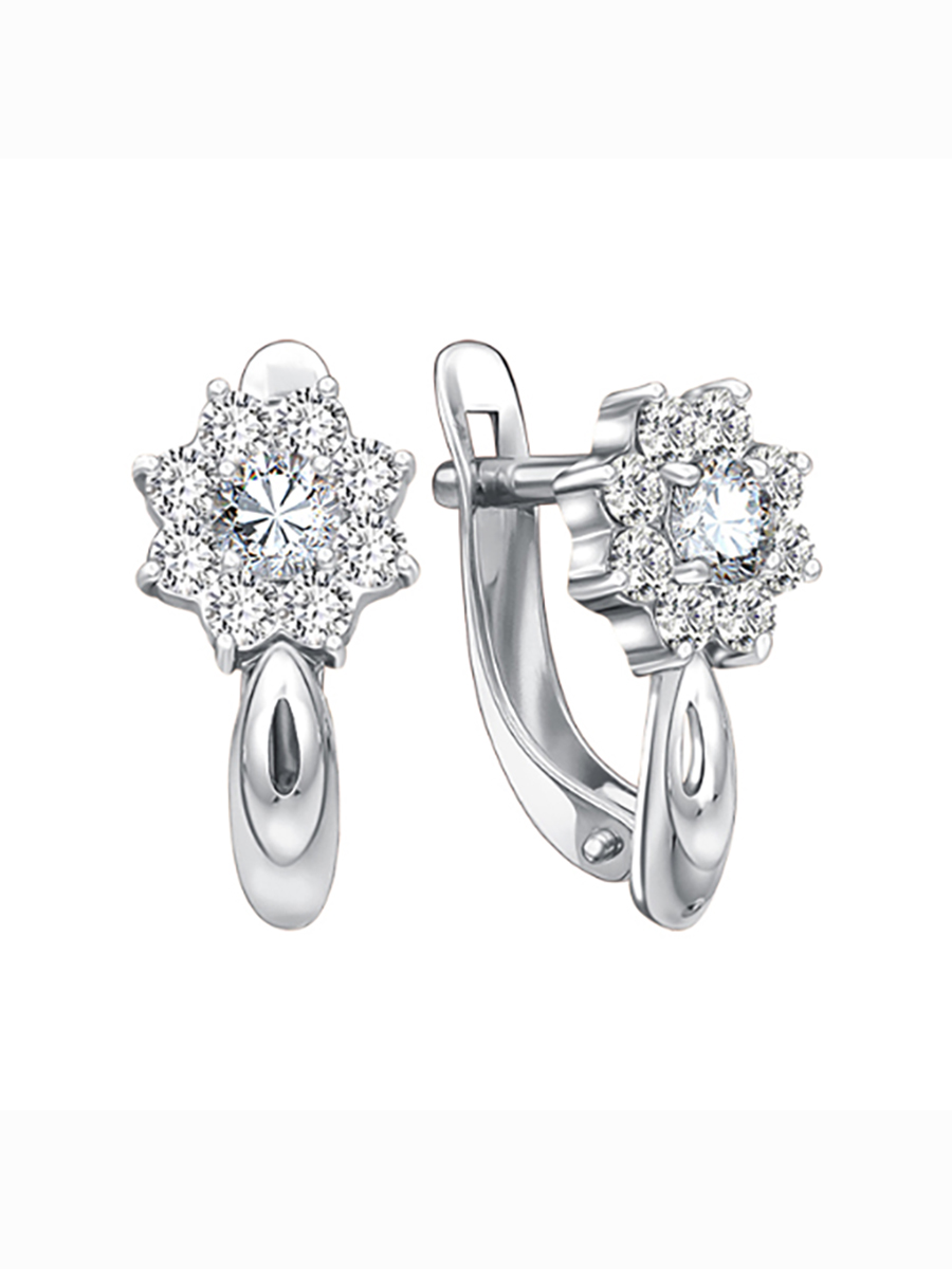 

Серьги из серебра с фианитом ЯХОНТ Золотой 249678, 249678