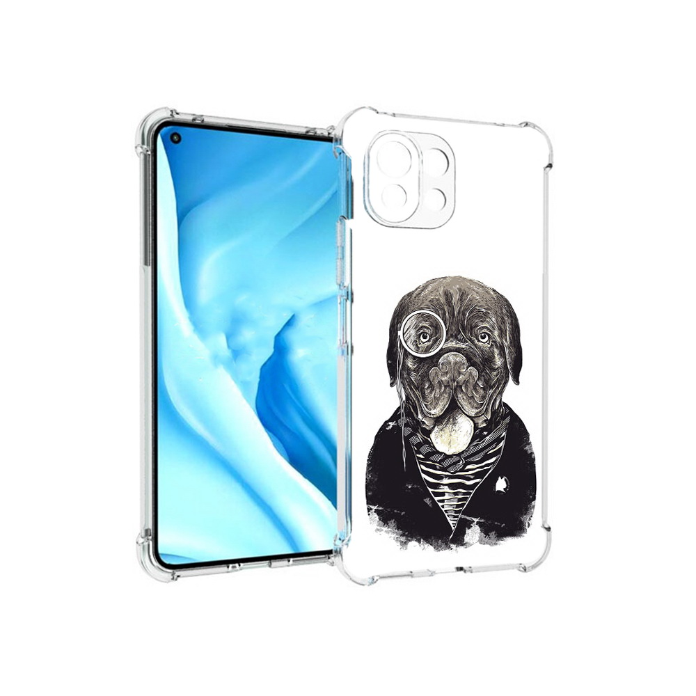 

Чехол MyPads Tocco для Xiaomi Mi 11 Lite солидный песик (PT159462.256.615), Прозрачный, Tocco