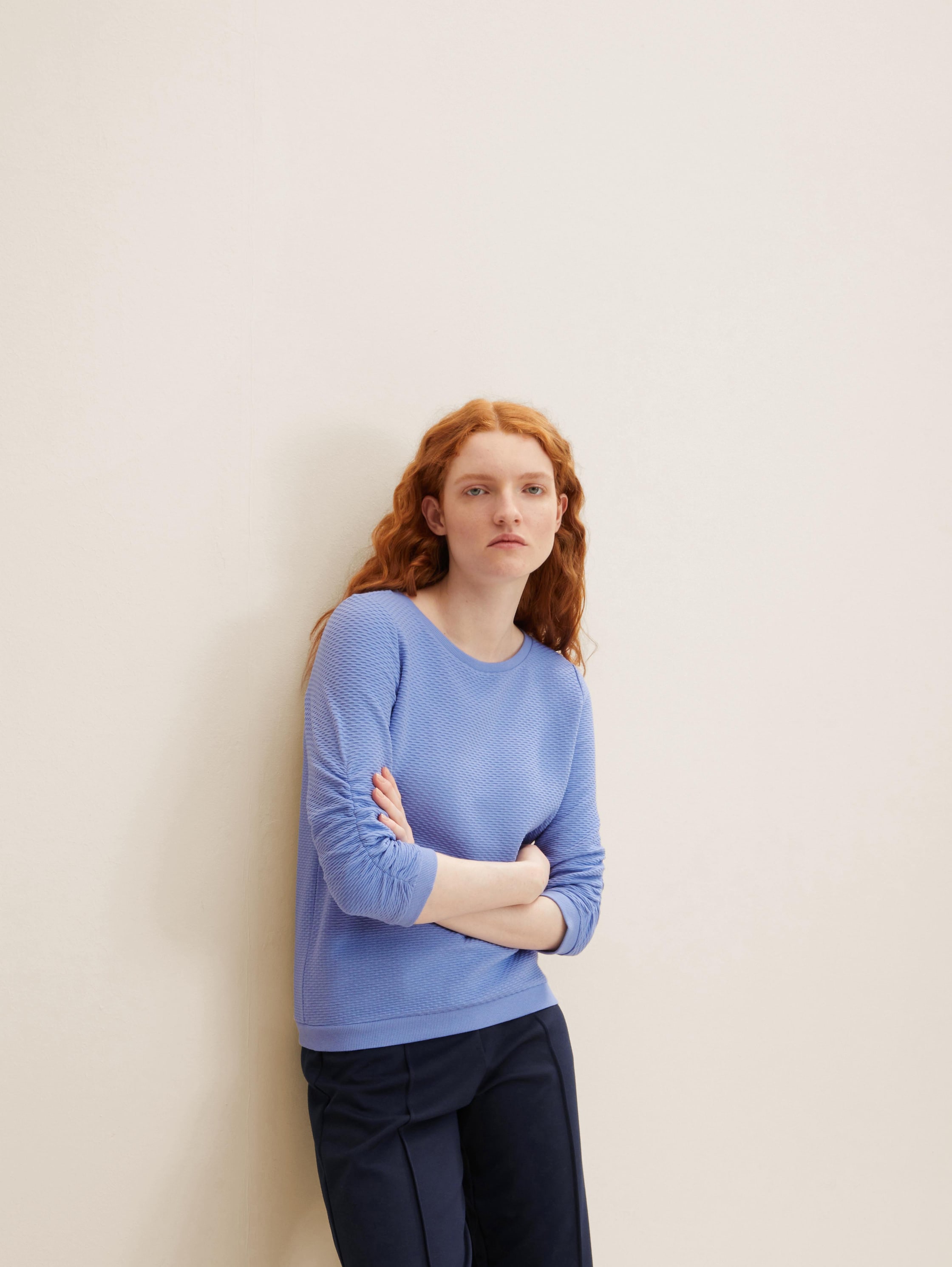 

Свитшот женский Tom Tailor Denim 1021114 голубой M, 1021114