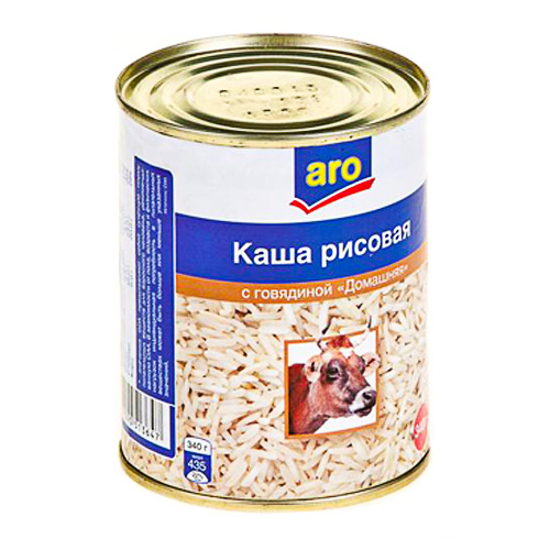 

Каша Aro Домашняя рисовая с говядиной