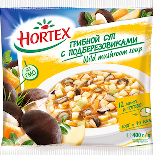 

Суп Hortex грибной с подберезовиками замороженный