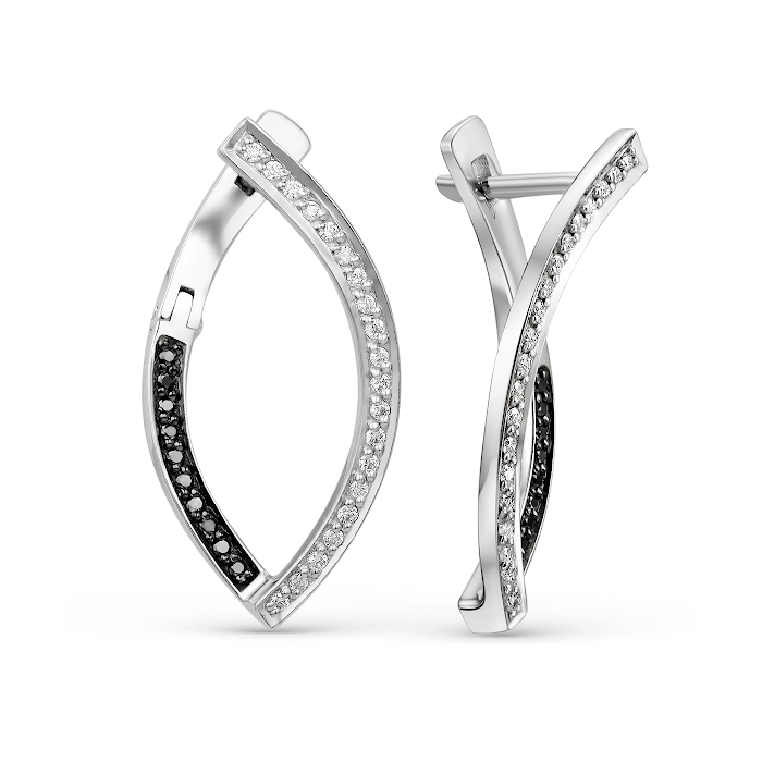 

Серьги из белого золота с бриллиантом Yahont 250668, 250668
