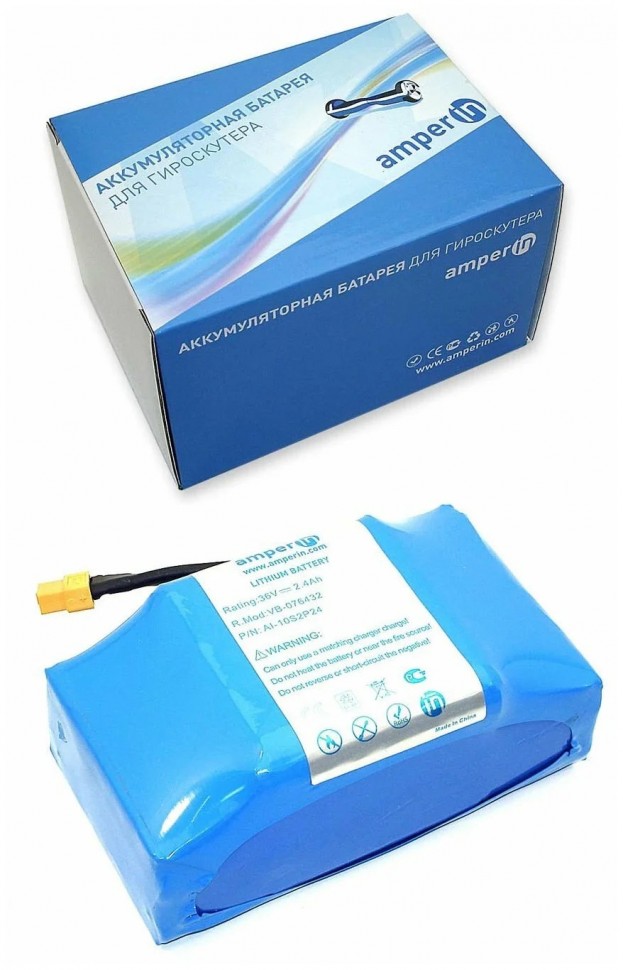

Аккумулятор Vbparts Amperin 10S2P 36V 2.4Ah Li-ion 076432, Amperin