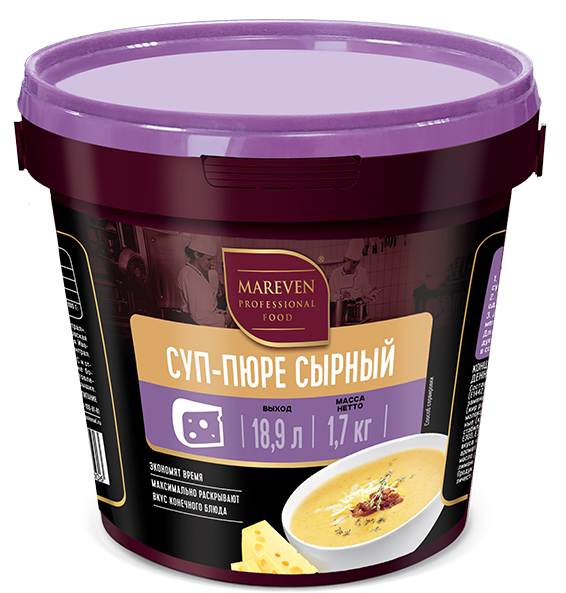 

Суп-пюре Mareven Food Professional сырный 1,7 кг