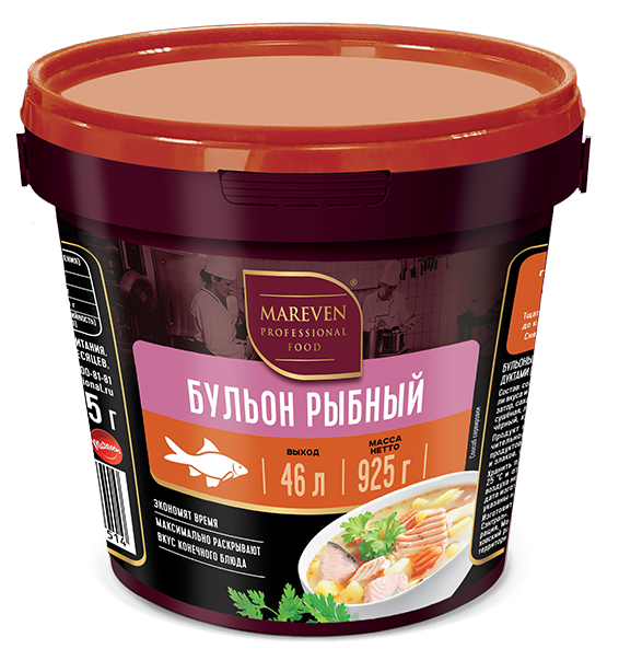 

Бульон Mareven Food Professional рыбный 925 г