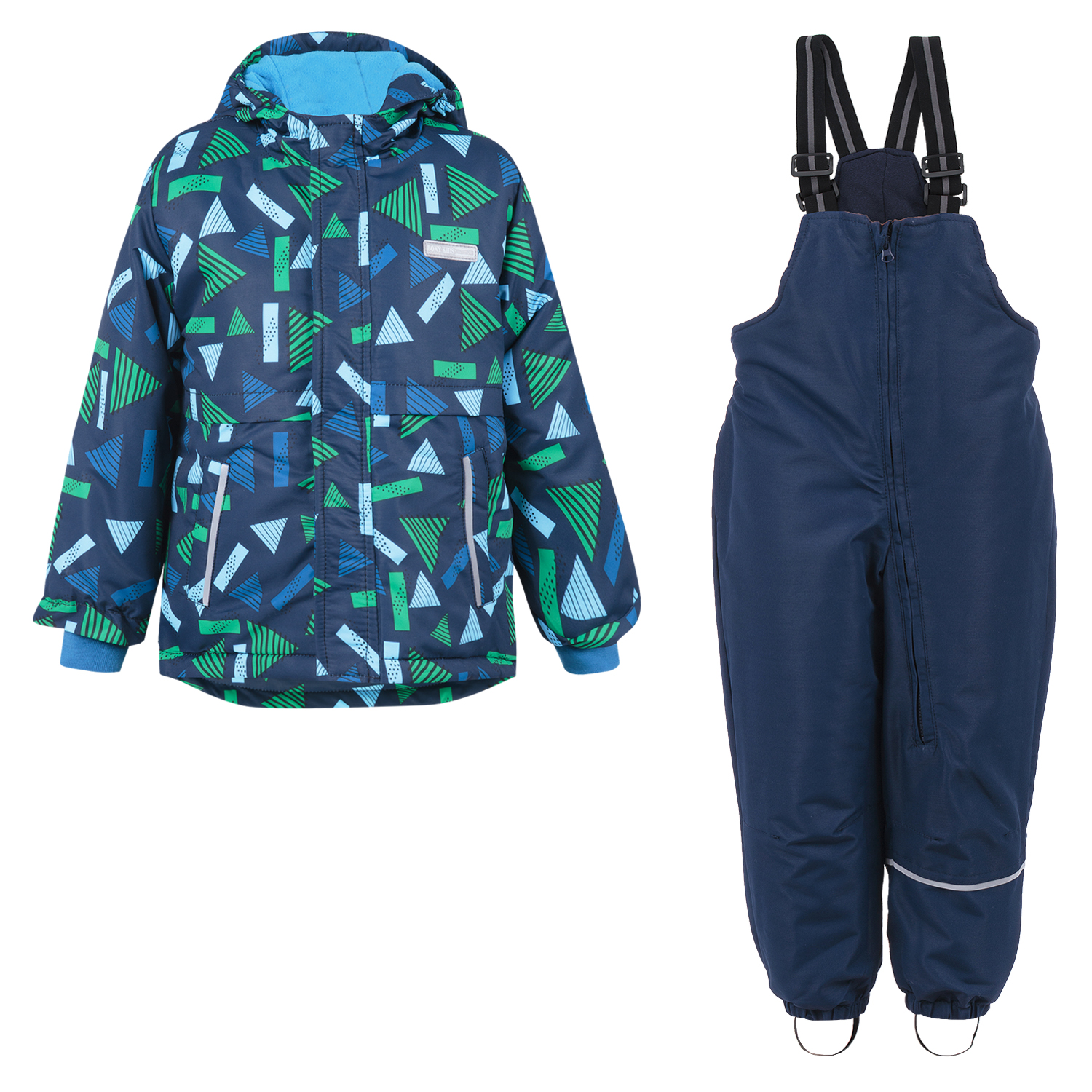 фото Комплект куртка/полукомбинезон bony kids, цвет: синий р.86