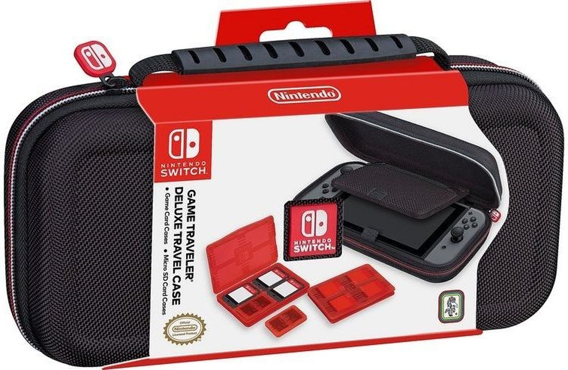 фото Чехол защитный + кейс для картриджей deluxe travel case (nns40) (switch) nintendo