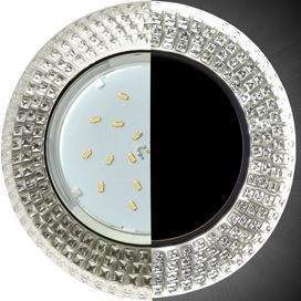 

Ecola GX53 H4 LD5319 св-к прозр. мозаика подсветка 4K Хром- 40x123 SL5