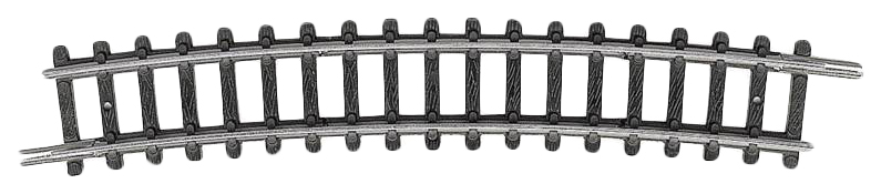 

Радиусный рельс R3 для железной дороги, угол 15 градусов, Trix T14917 (1:160)