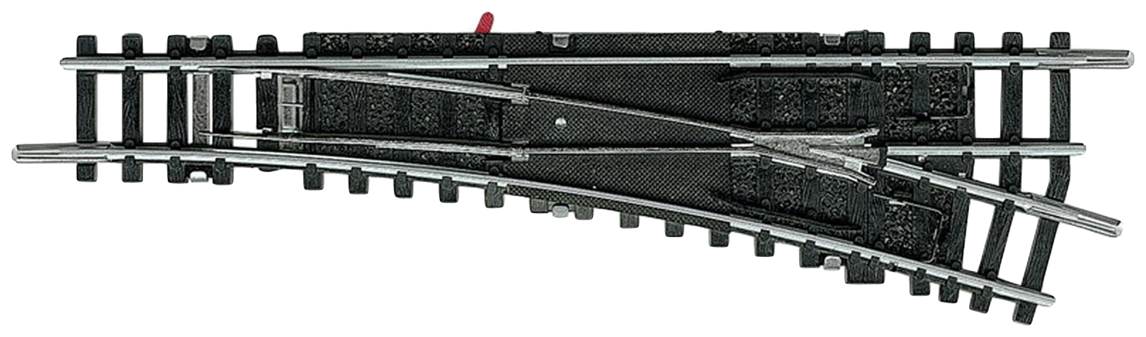 

Стрелка для железной дороги правая, ручная, R4, c запиткой, 15 град., Trix T14939 (1:160)
