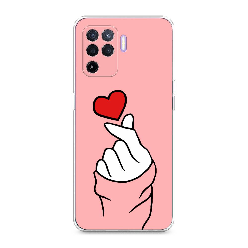 

Чехол Awog на Oppo Reno 5 Lite "Милое сердечко", Разноцветный, 255150-7