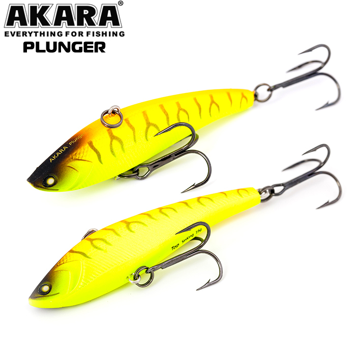 

Воблер Akara раттлин Plunger 80 мм 16 гр 4/7 oz 3,1 in A105, Разноцветный, Plunger