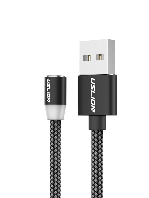 фото Магнитный usb-кабель для зарядки uslion 1 м black