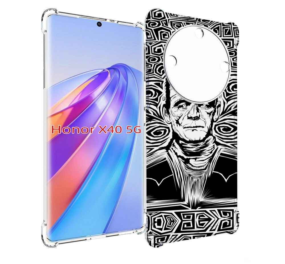 

Чехол MyPads франкенштейн черно белый для Honor X40, Прозрачный, Tocco