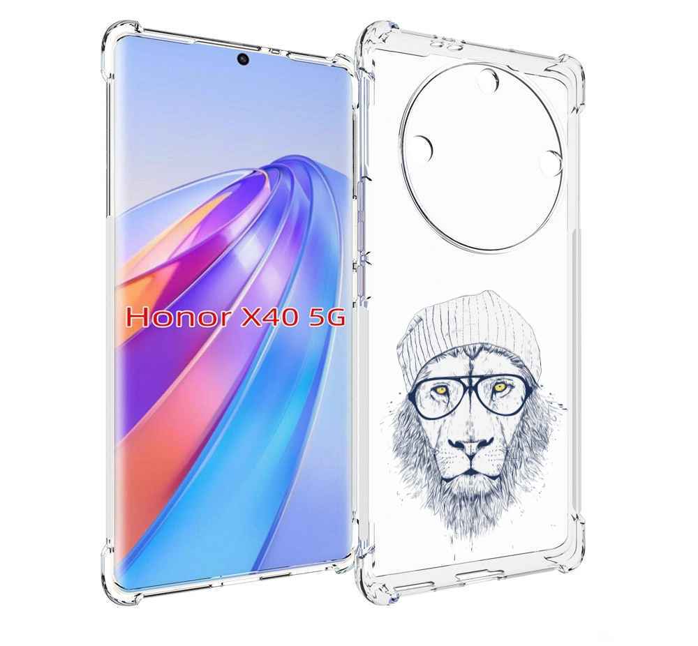 

Чехол MyPads хиппи лев для Honor X40, Прозрачный, Tocco
