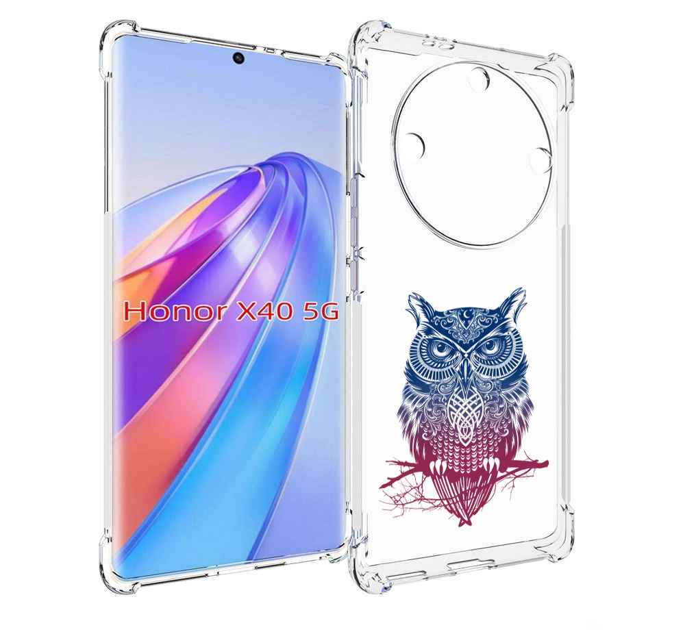 

Чехол MyPads хиппи сова для Honor X40, Прозрачный, Tocco