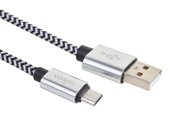 

Кабель для зарядки OGISANA C03-Micro-S micro USB - USB 1 м, черный, C03-Micro-S