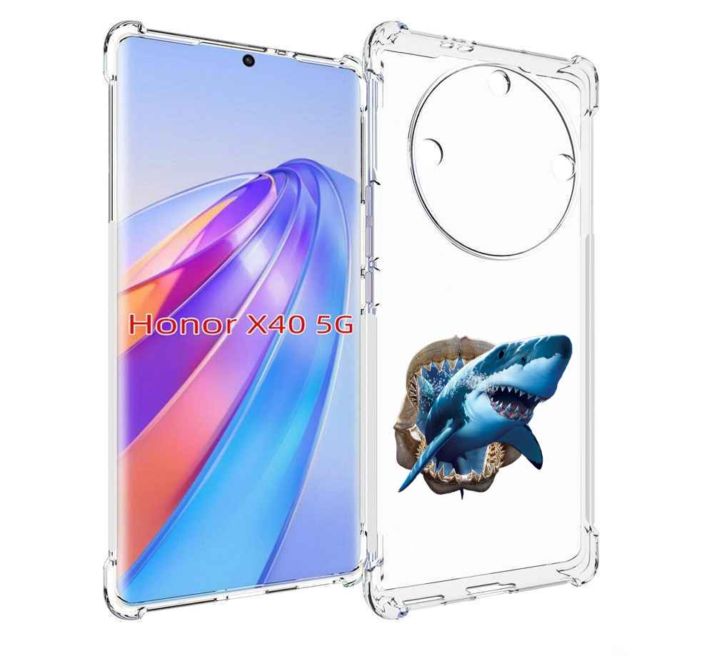 

Чехол MyPads челюсти для Honor X40, Прозрачный, Tocco