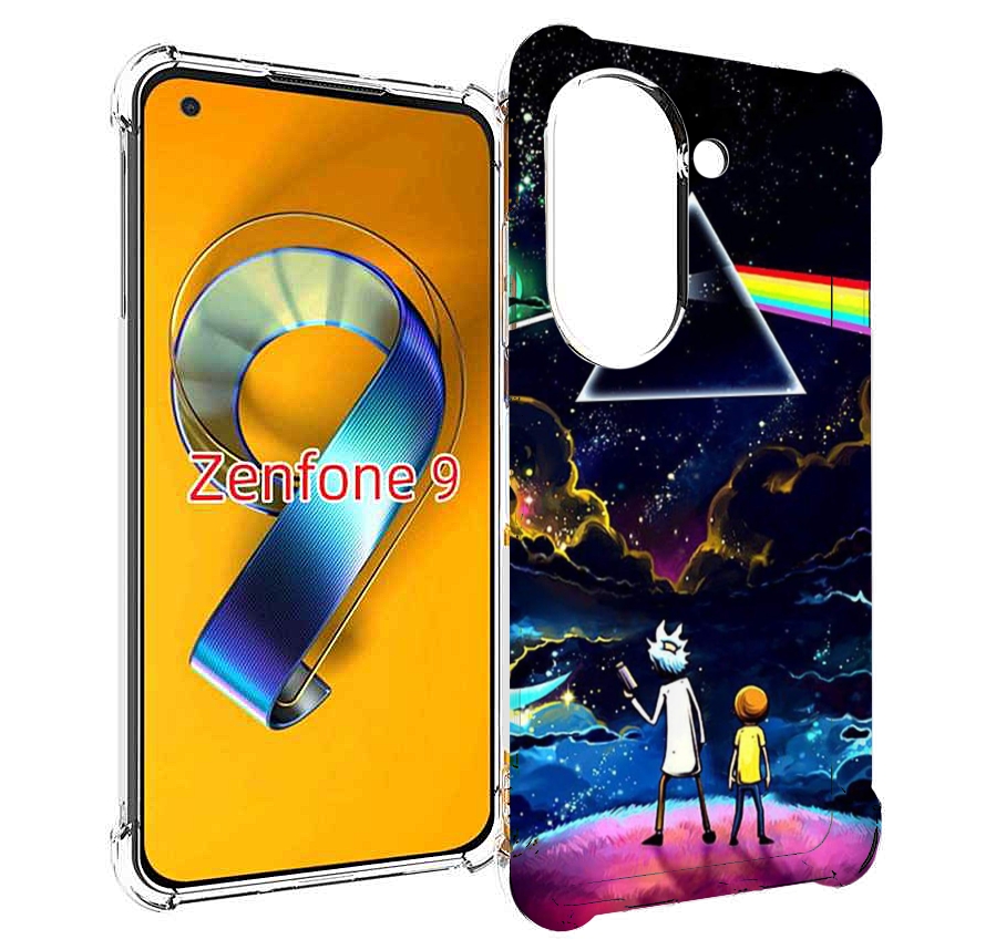 Чехол MyPads рик и морти в космосе для Asus Zenfone 9 (AI2202)