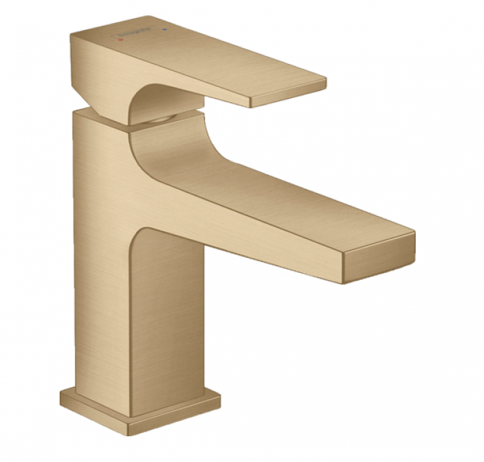 

Смеситель для раковины Hansgrohe Metropol 32500140 шлифованная бронза, Золотистый