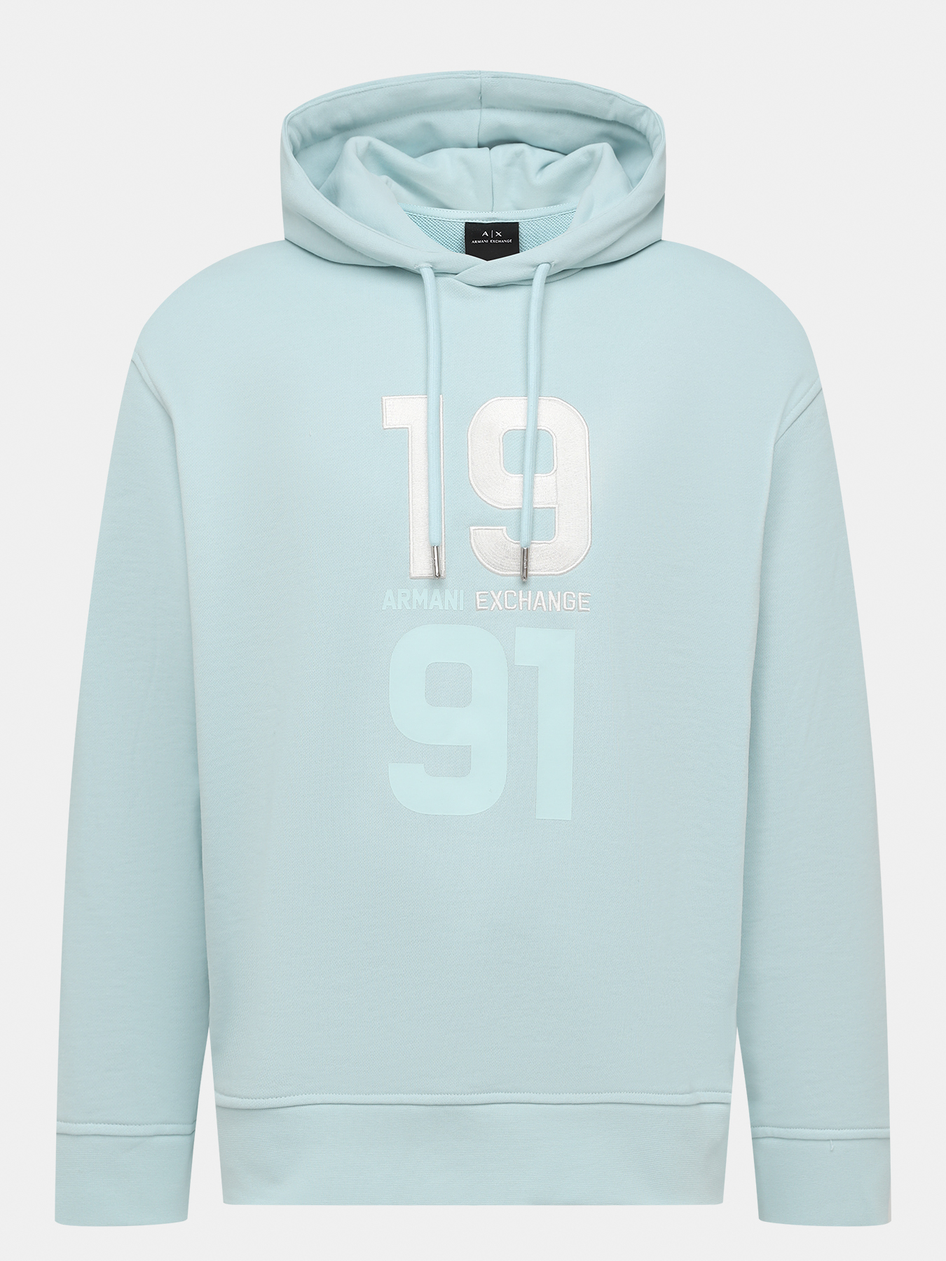

Худи мужское Armani Exchange 470373 голубое 46-48 RU, Голубой, 470373
