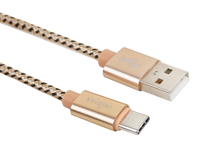 Кабель для зарядки OGISANA C04-TypeC-G USB Type-C - USB 1 м золотистый 149₽