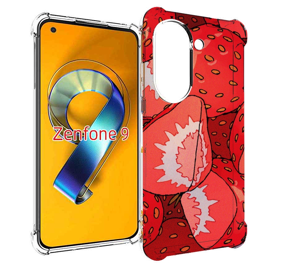 

Чехол MyPads рисованная-клубника для Asus Zenfone 9 (AI2202), Прозрачный, Tocco